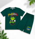 Kids Young Wild Free Frog Graphic T-Shirt & Short Set