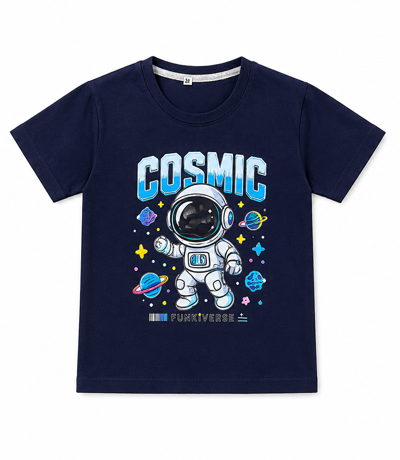 Kids Cosmic Astronaut T-Shirt & Short Set