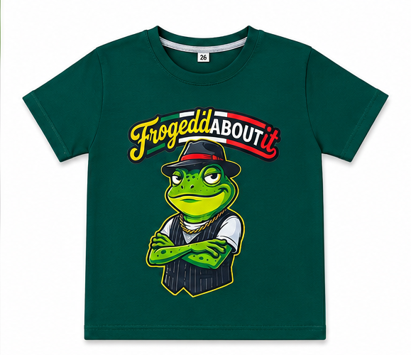 Kids Young Wild Free Frog Graphic T-Shirt & Short Set
