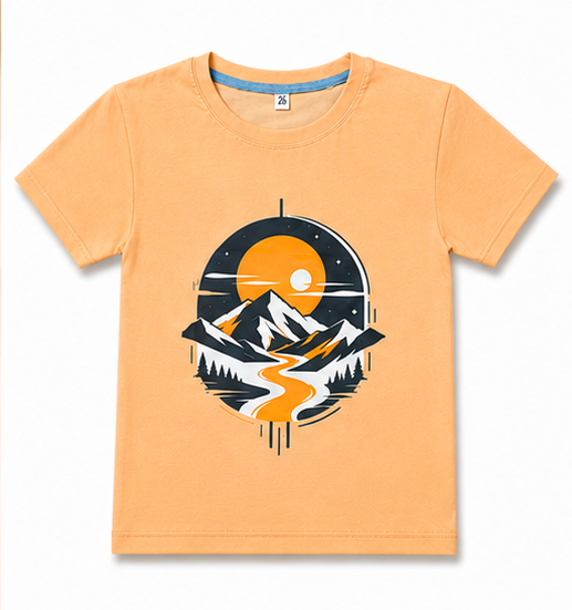 Kids Good Times Mountain Graphic T-Shirt & Short Set