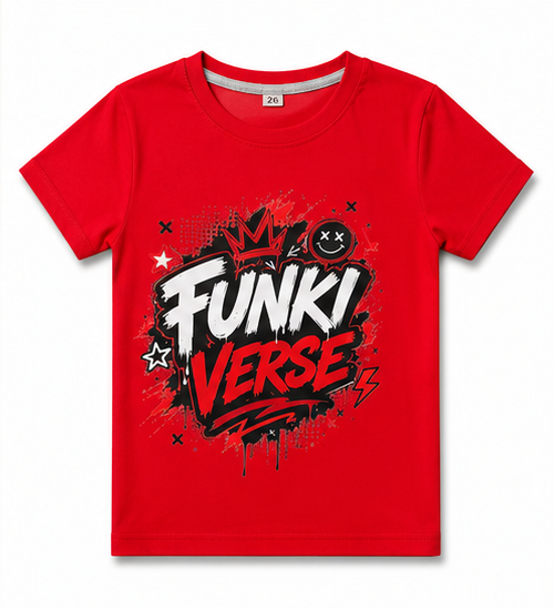 Kids Funkiverse Graphic T-Shirt & Short Set